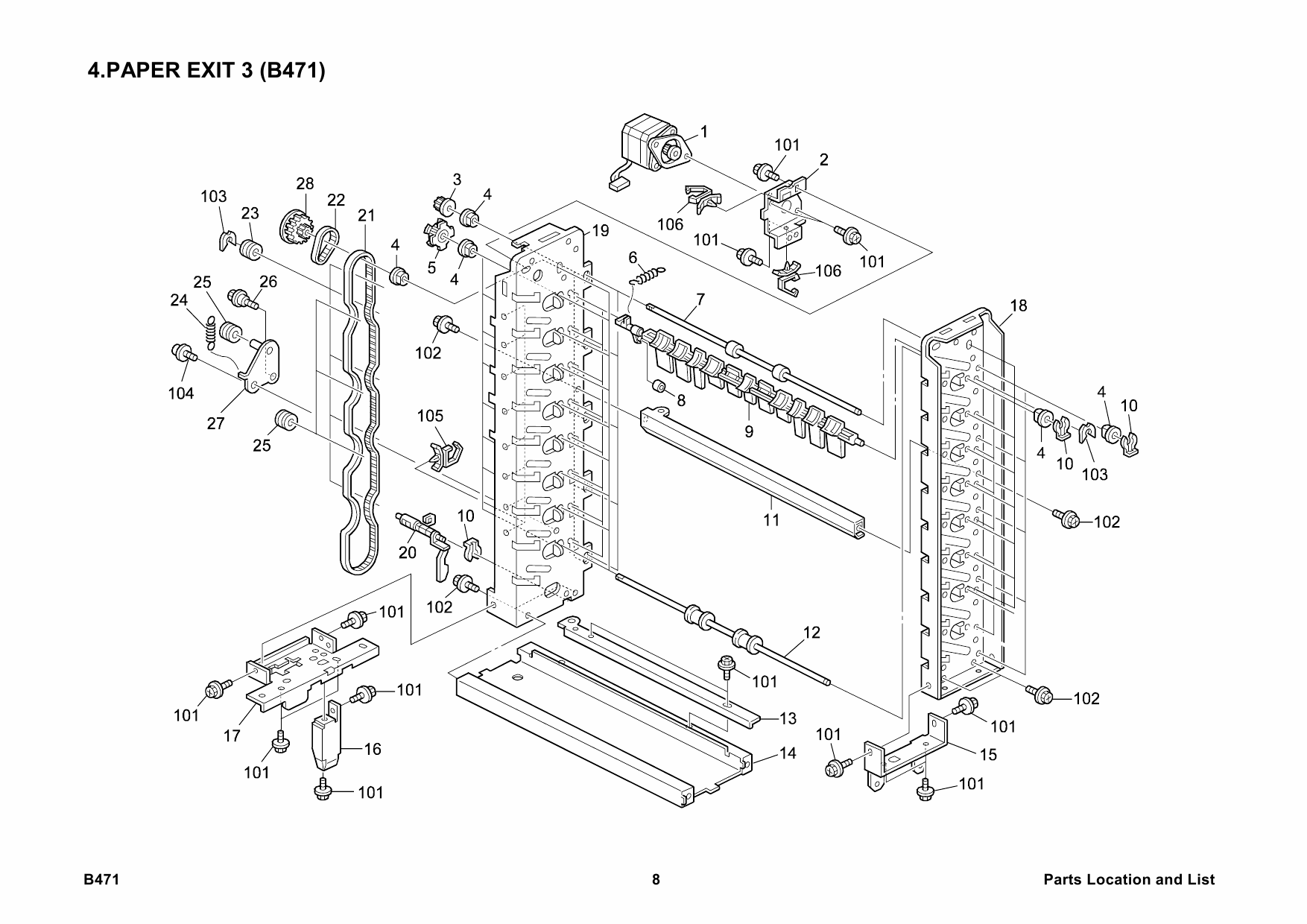 RICOH Options B471 MAIL-BOX-CS390 Parts Catalog PDF download-5